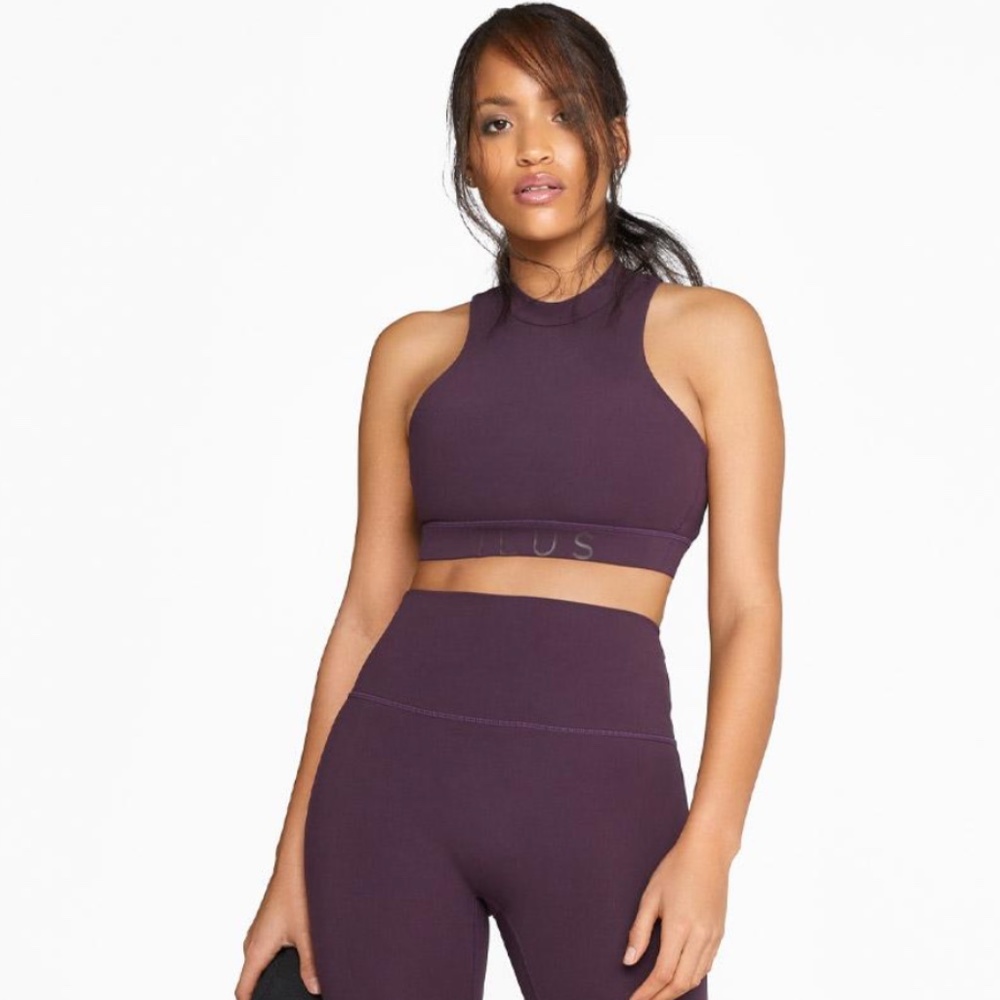 ILUS Label Sports Bra in Wine